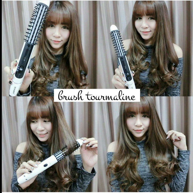 CATOK SONAR BRUSH BLOW/CATOK SISIR MURAH TOURMALINE FLAT 2in1 SN798/CATOK KERITING LURUS TONG BULET