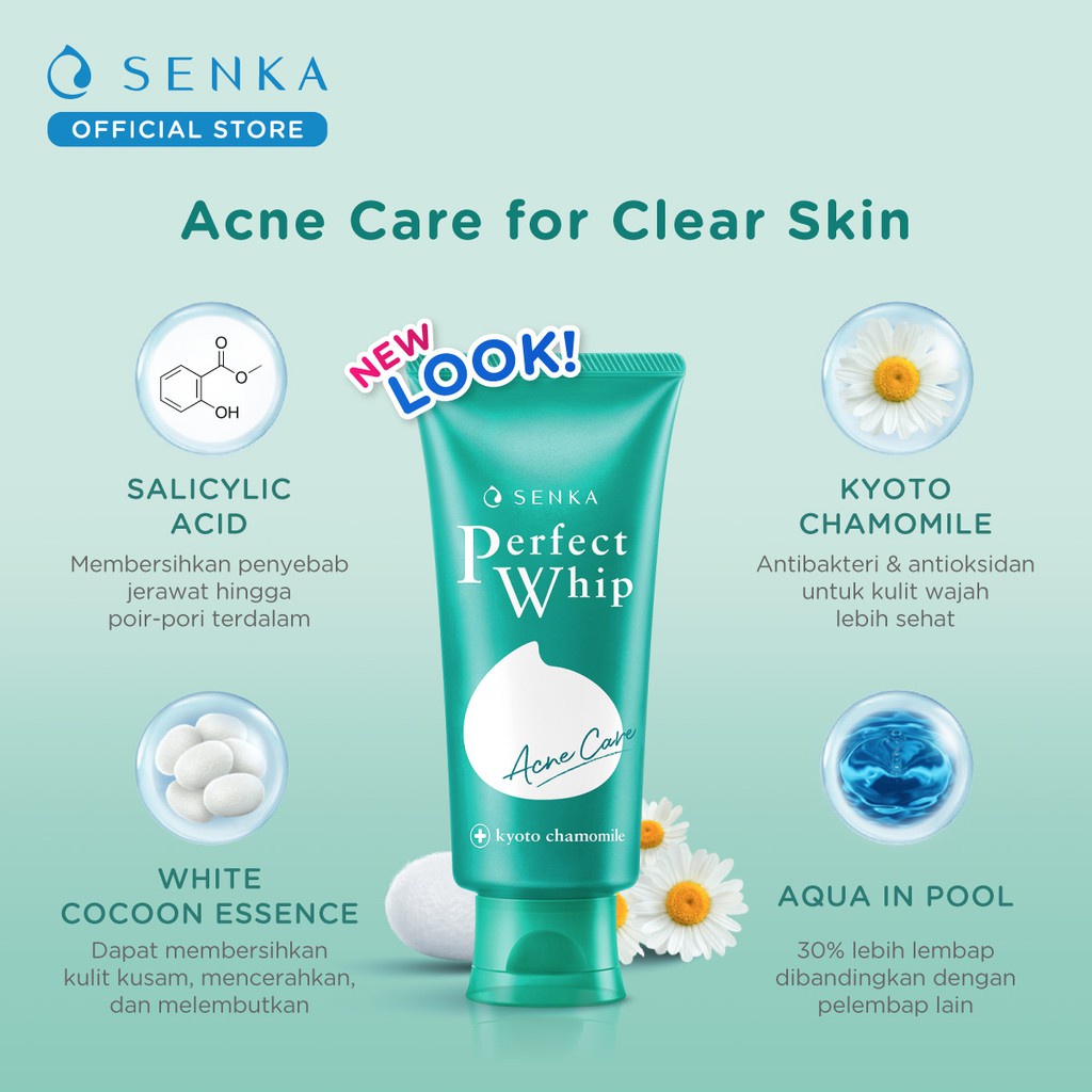 SENKA Perfect Whip Acne Care 50g [ Kulit Berjerawat ]