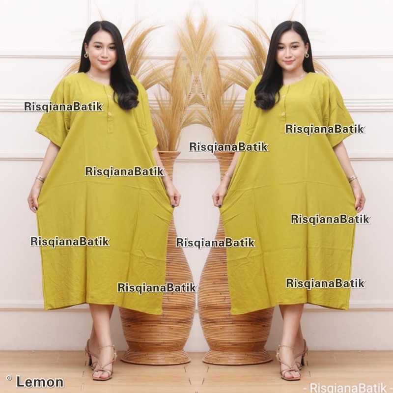 LD 140 Daster Jumbo Batik Polos XXXL Ld 140 Baju Tidur Wanita