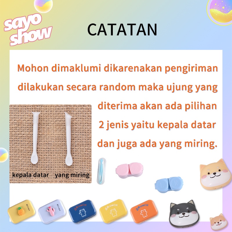 SAYOSHOW - Set Aksesoris Softlens | Penjepit Softlens + Tongkat Stick Pasang |