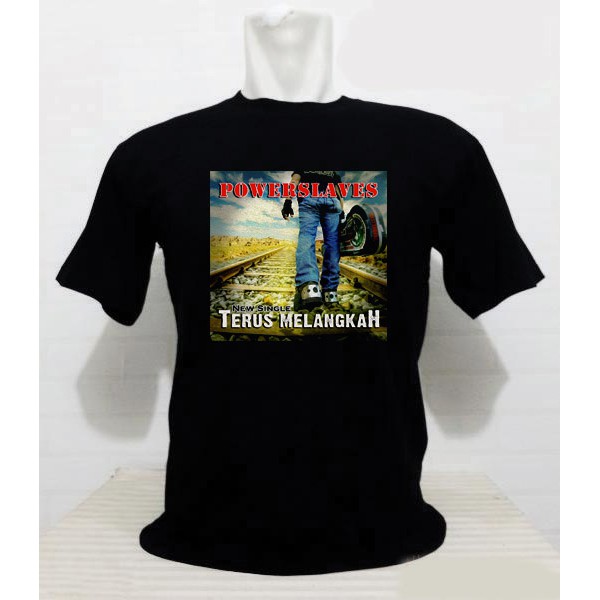 KAOS BAJU DISTRO POWERSLAVES TSHIRT MUSIK ROCK POWER SLAVES 11