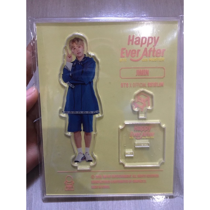 ACRYLIC JIMIN HAPPY AFTER 4TH MUSTER SEALED