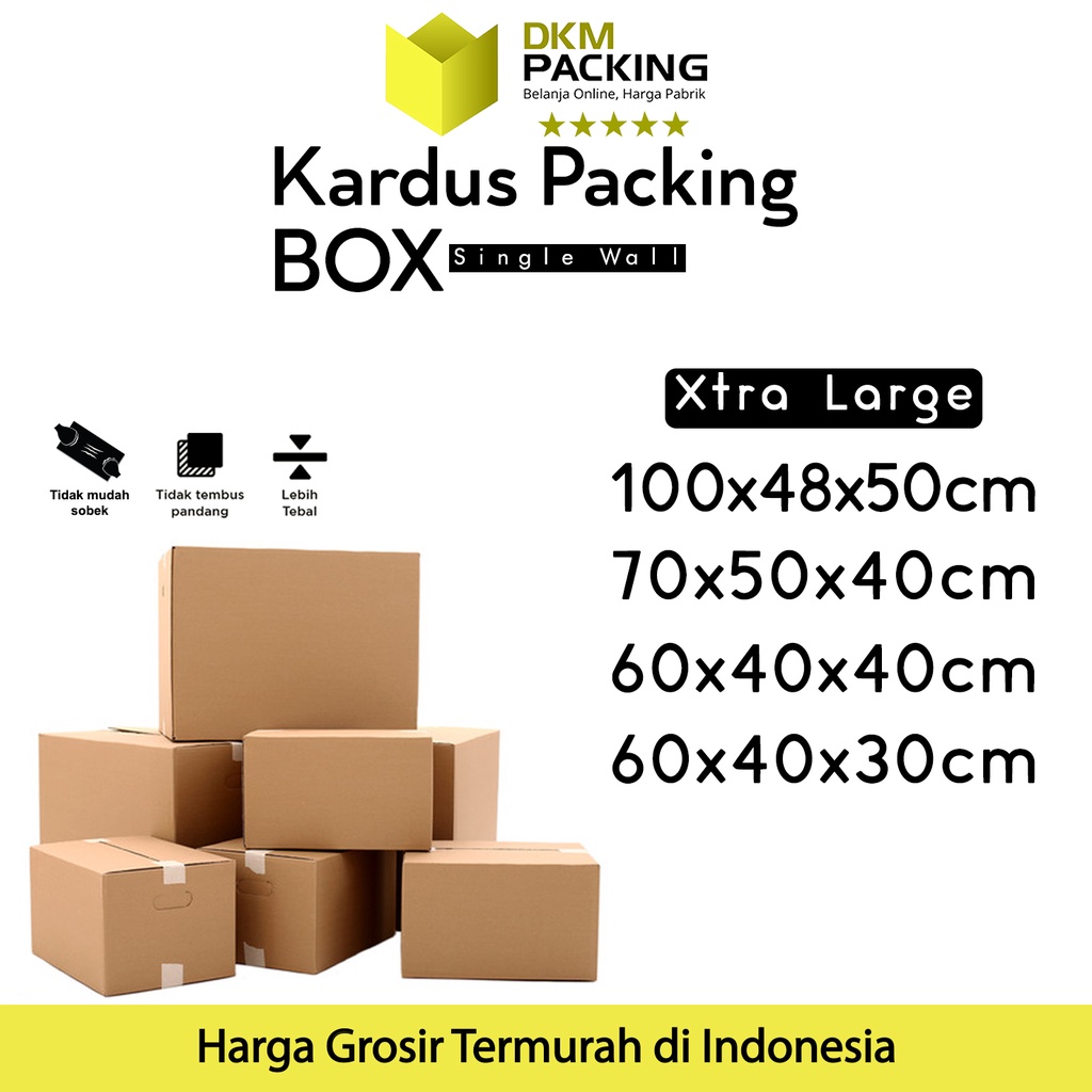 

KARDUS PACKING KARTON SANGAT BESAR BOX KOTAK RUSFET PACKAGING TEBAL