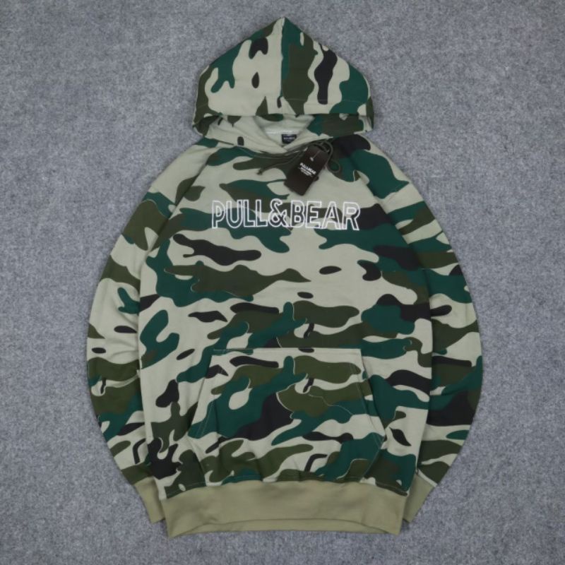 SWEATER HOODIE PULL AND BEAR JAKET FULLOVER / HOODIE PULL AND BEAR CAMO