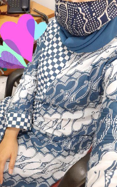 Tunik Batik Terlaris Atasan Wanita Tunik Serut Katun Pekalongan