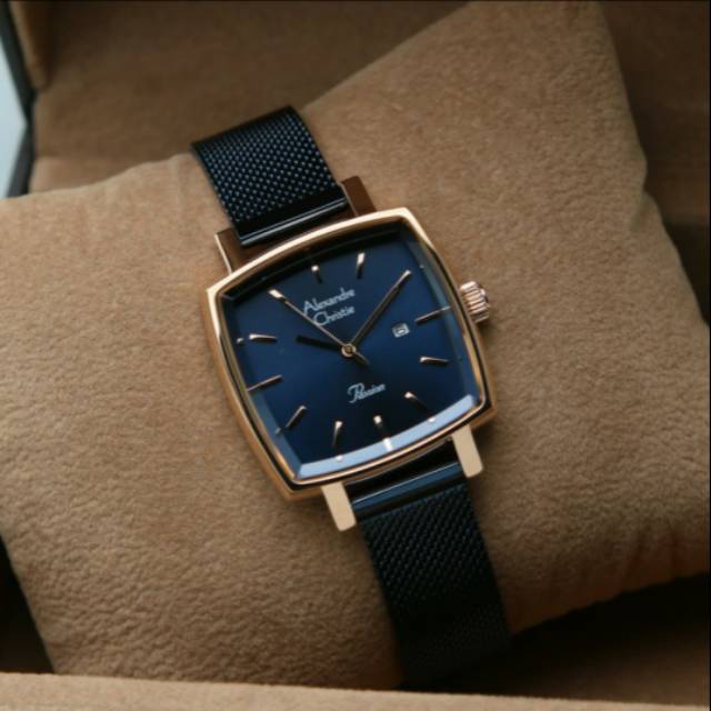 ALEXANDRE CHRISTIE AC2849 BLUE ROSEGOLD WANITA.ORIGINAL GARANSI RESMI 1 TAHUN