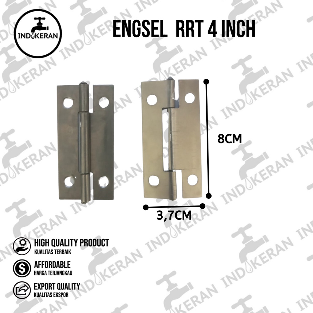 INDOKERAN - Engsel Lemari Tipis RRT - 4 Inch