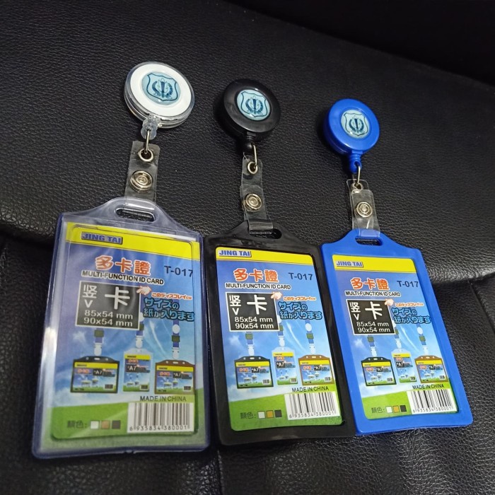 

Buruan Name Tag Id Card Tempat Kartu Plus Yoyo Logo Security Satpam Hot Sale