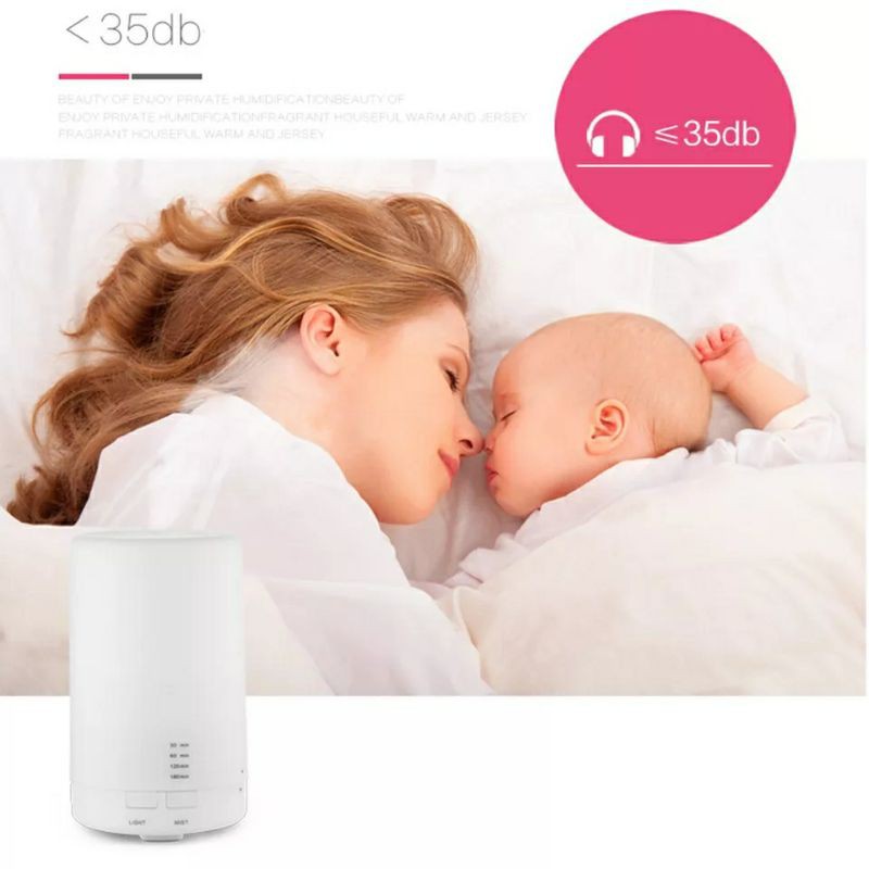 DIFFUSER HUMIDIFIER AROMATHERAPY PENGHARUM PELEMBAB RUANGAN 125ML FREE ESSENTIAL OIL