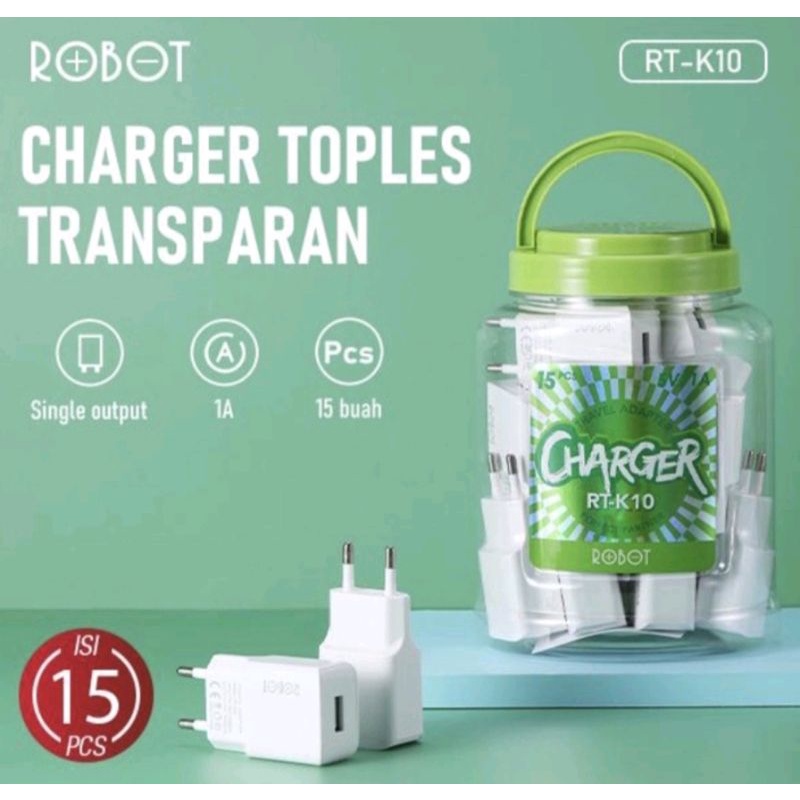 Charger Robot RT-K10 1output 1A / Batok charger ROBOT