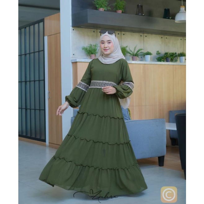 GAMIS SERUTY SYARI ALUNA ORIGINAL BRANDED YG.grosir