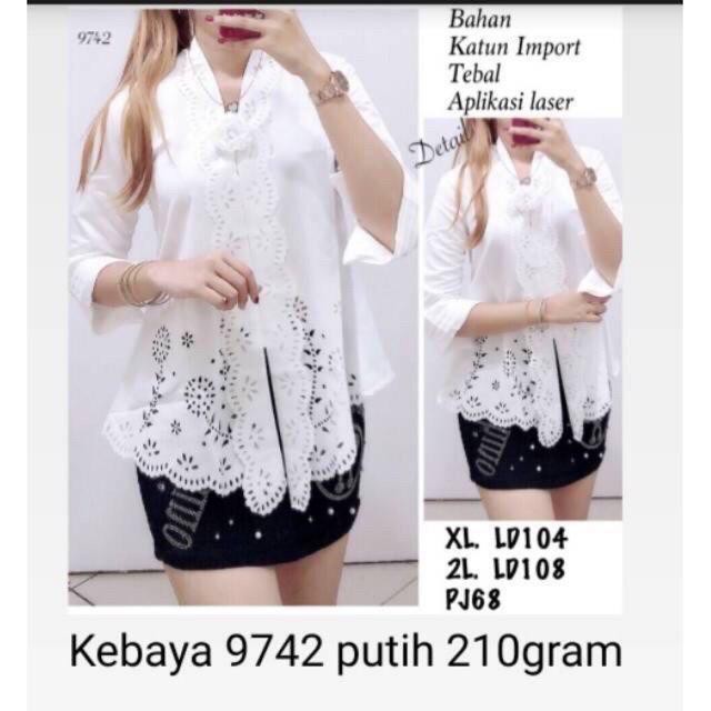 Kebaya Encim Modern Laser Cut Good Quality Promo Tangan Lipat