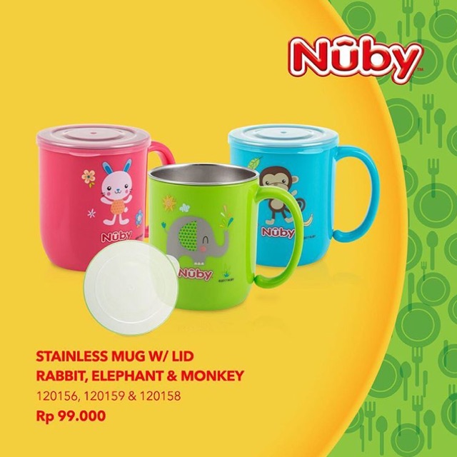 Nuby SS Mug with lid