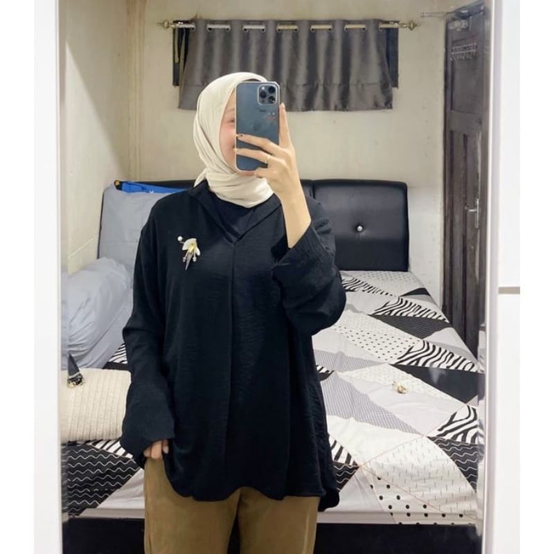 BELVA BLOUSE POLOS OVERSIZE