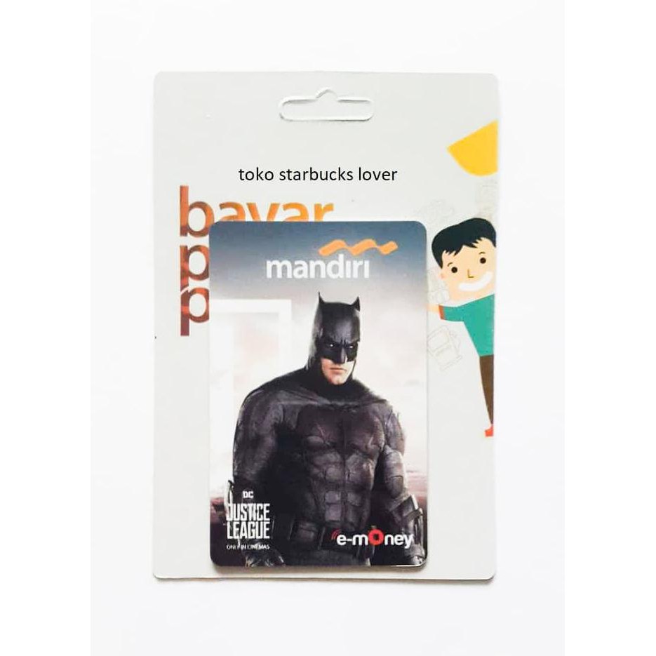 Kartu Emoney Etoll Mandiri Saldo 0 - Justice League - Batman Kode 1035