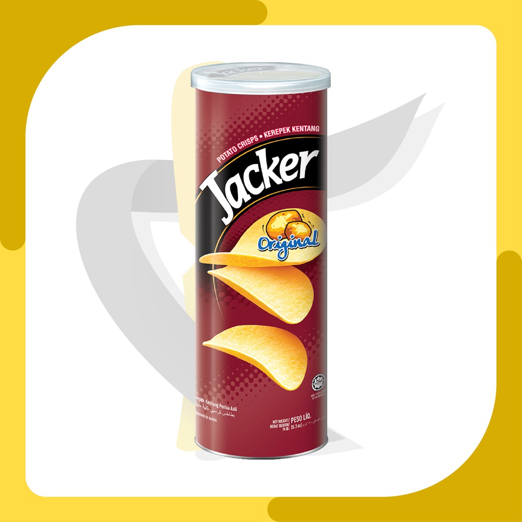 Snack Import Malaysia | Jacker Keripik Kentang/Potato Crisps Chips Original 110gr