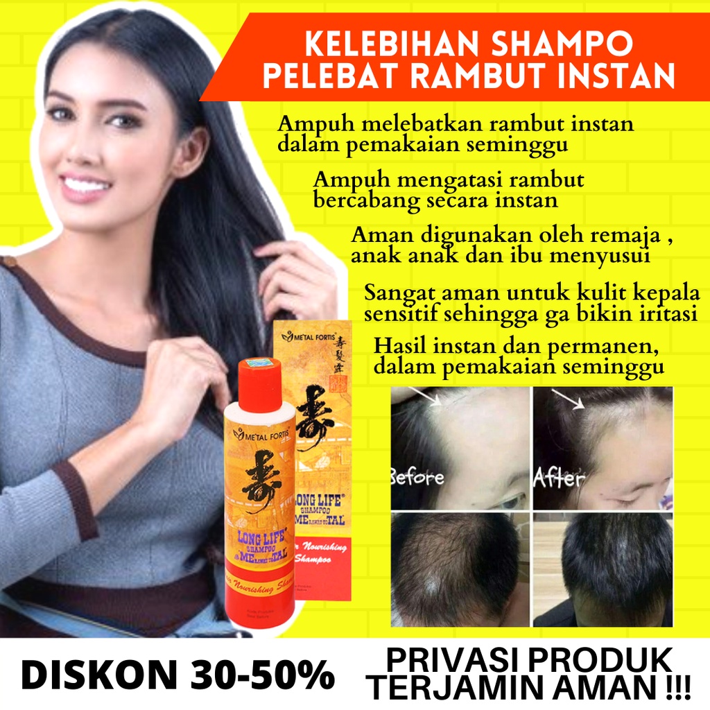 SAMPO METAL PEMANJANG RAMBUT SHAMPOO METAL 60ML PENUMBUH RAMBUT BOTAK ORIGNAL BPOM