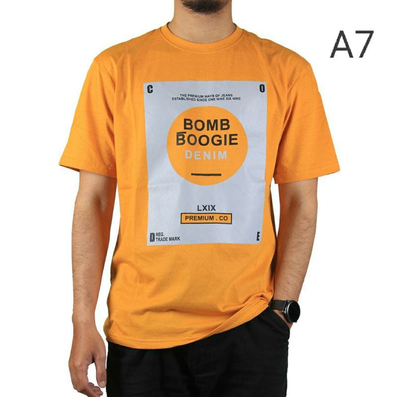 Kaos BOMBOGIE Pria Kaos Pria Distro Original Bandung Kaos Bombogie Pria Terbaru 2021 M L XL COD