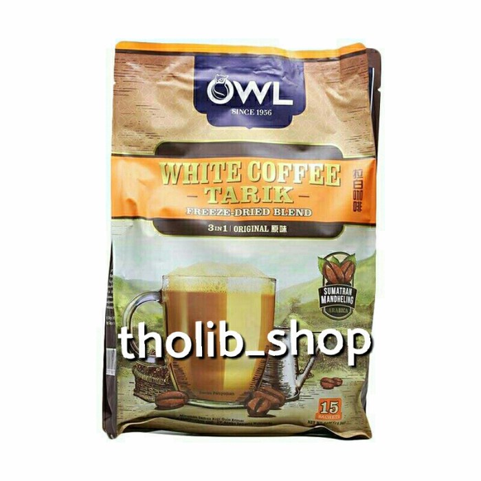 

OWL white coffee tarik original isi 15 pcs