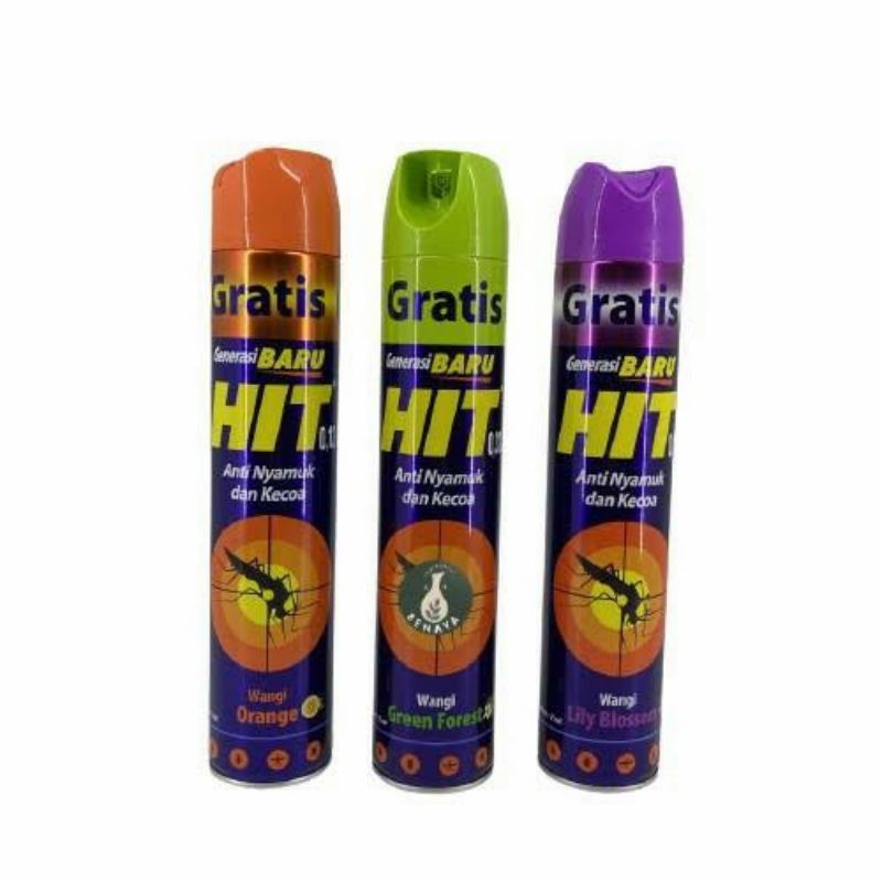 (ORIGINAL) HIT Aerosol Obat Anti Nyamuk Semprot Spray 600 ml Obat Nyamuk Semprot TERMURAH