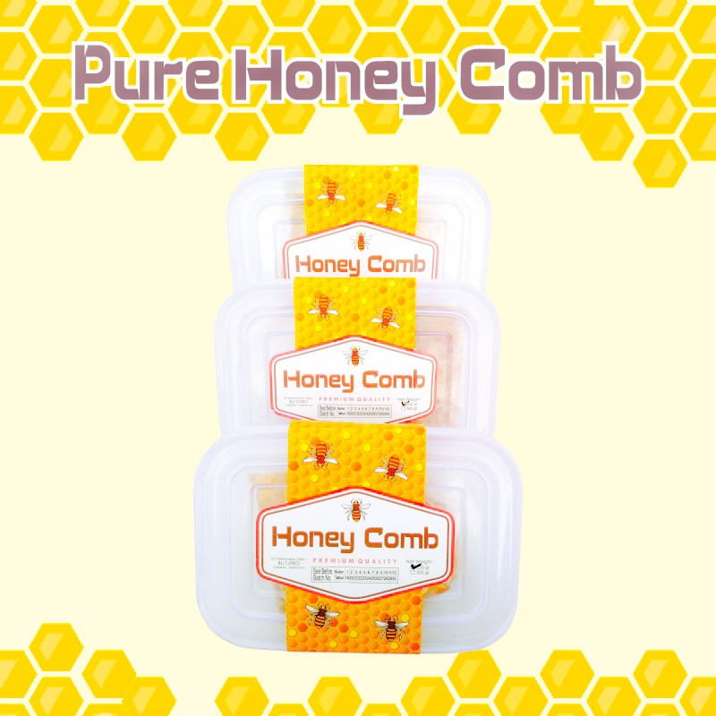 Madu sarang Honeycomb Raw Honey Mellifera 100% Asli Murni Original