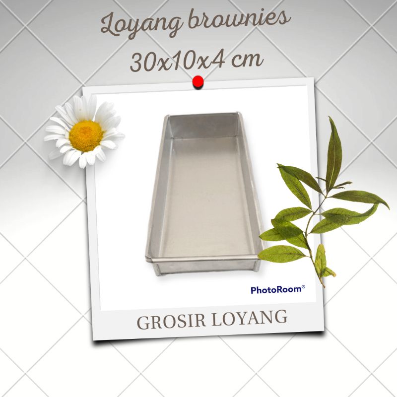 loyang brownies 30x10x4 cm/loyang kue brownies