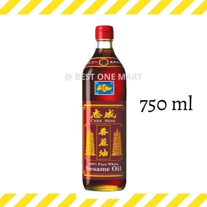 CHEE SENG PURE WHITE SESAME OIL MINYAK WIJEN PAGODA SINGAPORE 750 ML SDFD51313