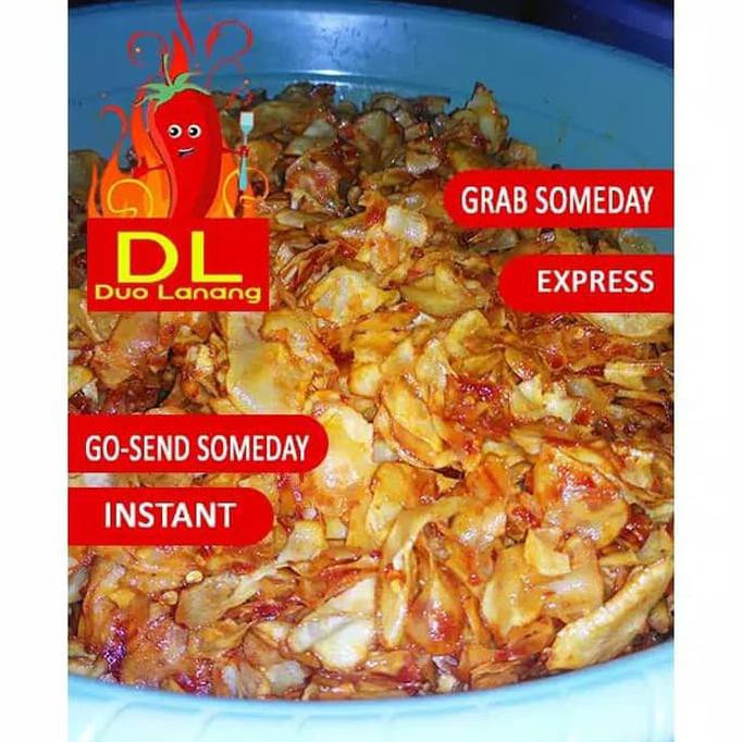 

BISA COD Keripik singkong pedas cabe asli 100 % tanpa bahan pengawet PROMO Kode