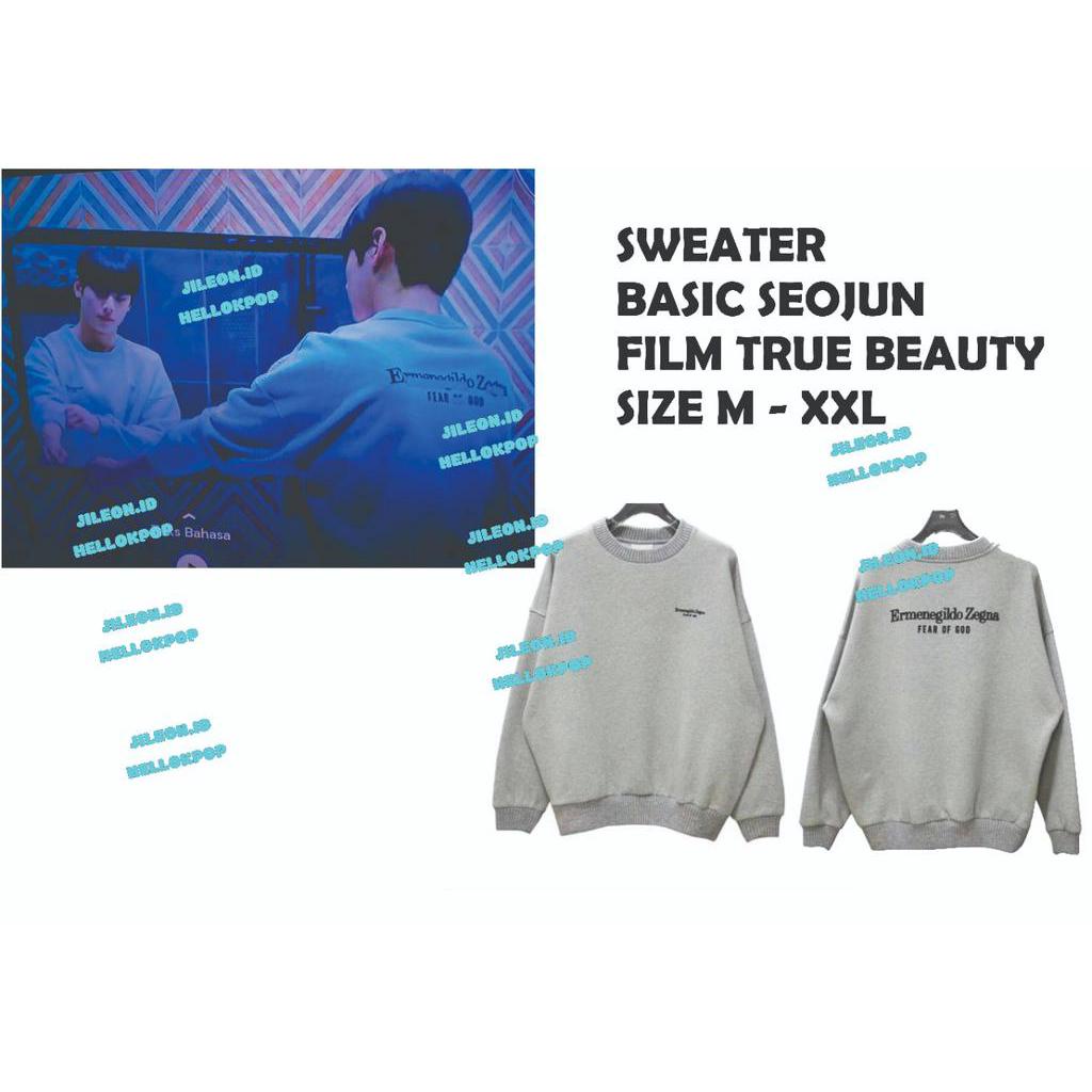 BASIC HOODIE SWEATER TRUE BEAUTY SUHO ( DI PAKAI SUHO DI FILM TRUE BEAUTY ) SUHO SEOJUN LIM JUKYUNG