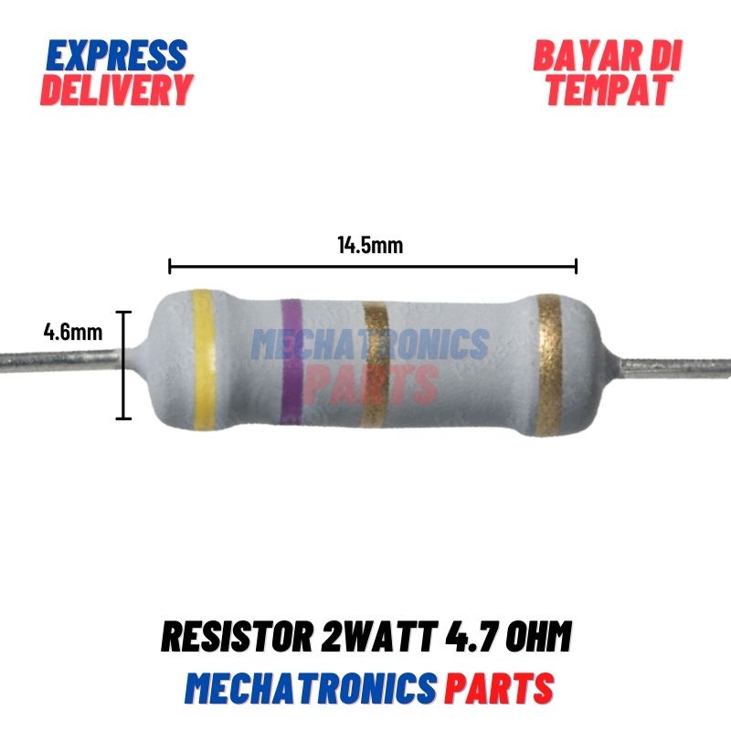 [PAS-9188] RESISTOR 2WATT 4.7OHM