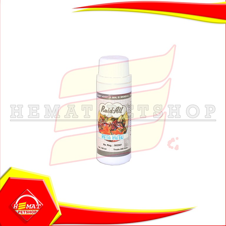 Obat Ikan Raid All Anti Kutu 100ml Raid-all Anti Tick 100 ml