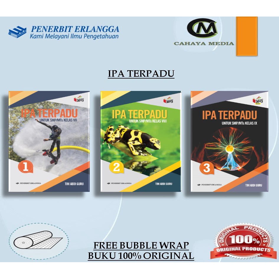 Jual BUKU IPA TERPADU KELAS 7 8 9 ERLANGGA ORIGINAL | Shopee Indonesia