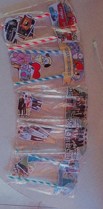 Hiasan Kue Cake Topper Birthday C1 Cars Isi 7