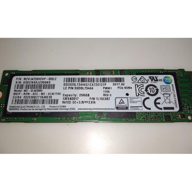 PROMO SAMSUNG SSD M.2 2280 NVME 256GB BERGARANSI 3 BULAN