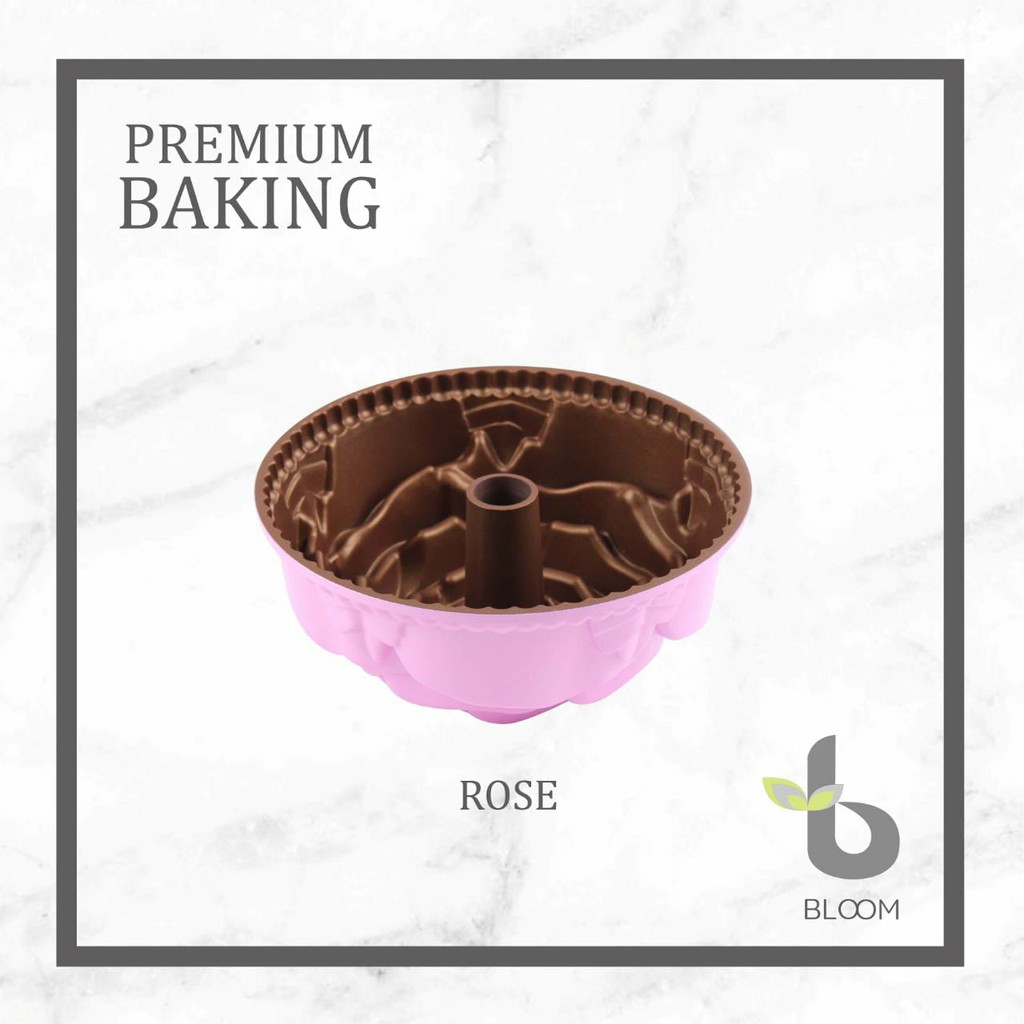 LOYANG CETAKAN KUE PUDDING ROSE BLOOM