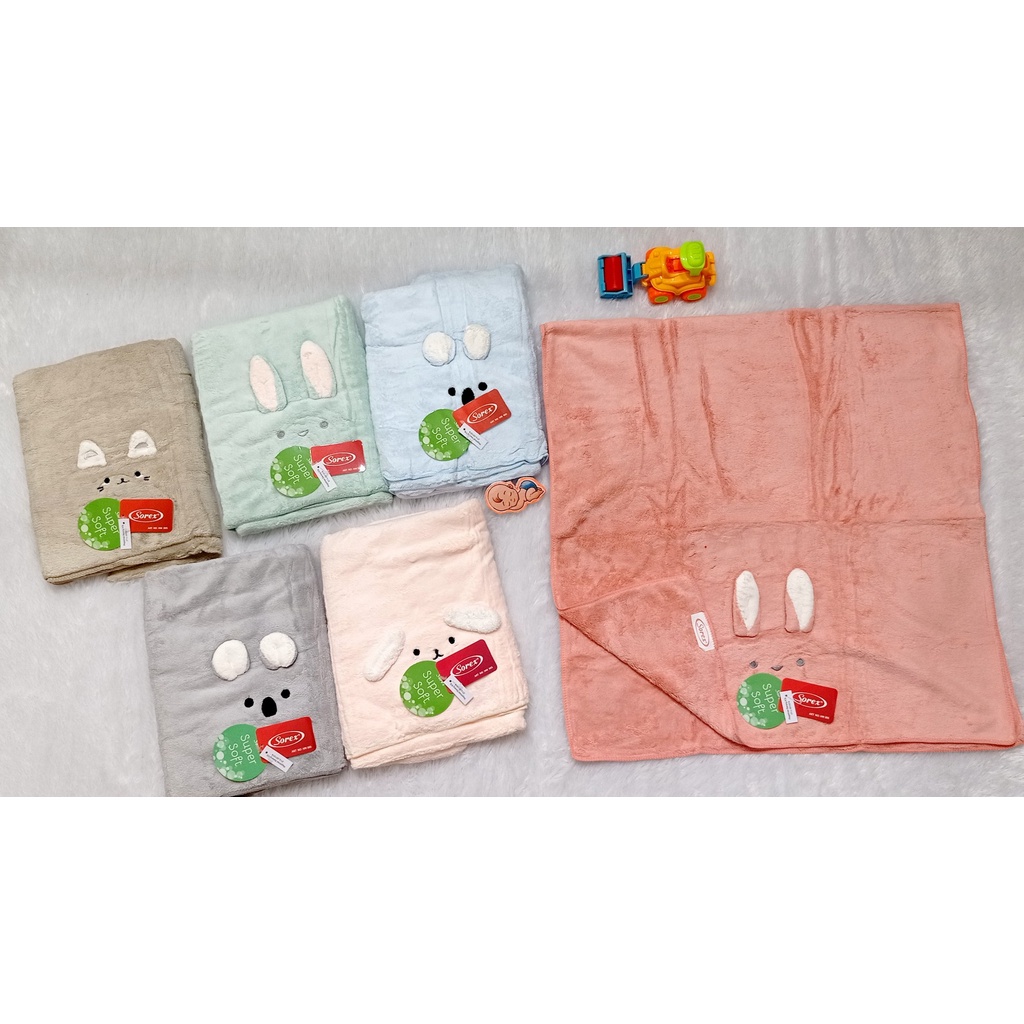 HANDUK BAYI SOREX PREMIUM MICROFIBER - LEMBUT KARAKTER DAN POLOS