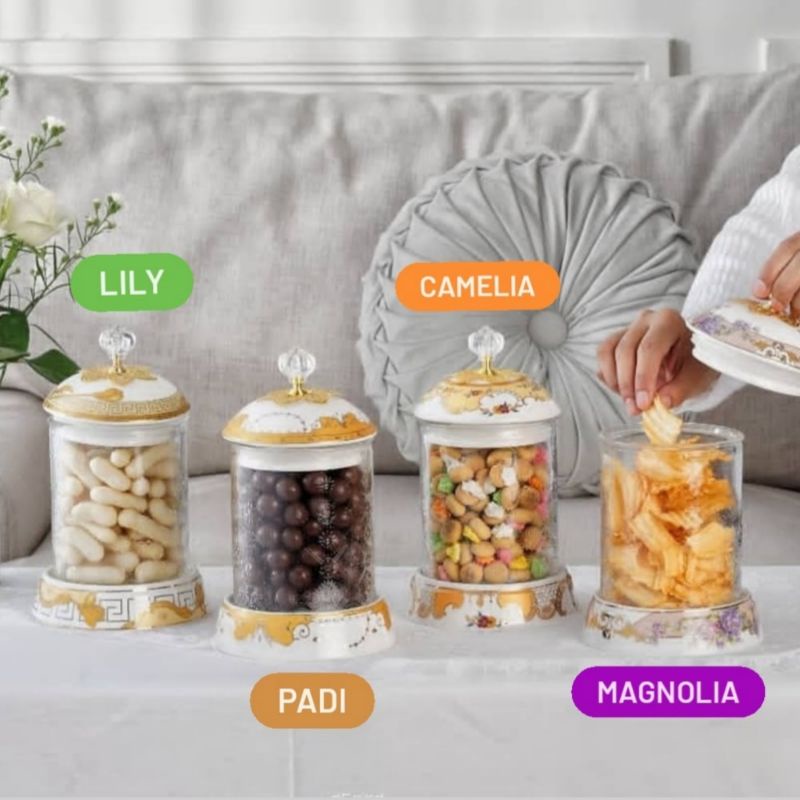 Vicenza Toples Permen Kaca Flora 1 pc motif Lily/Padi/Camelia/Magnolia/Mawar/Melati/Ayana G302/GA302