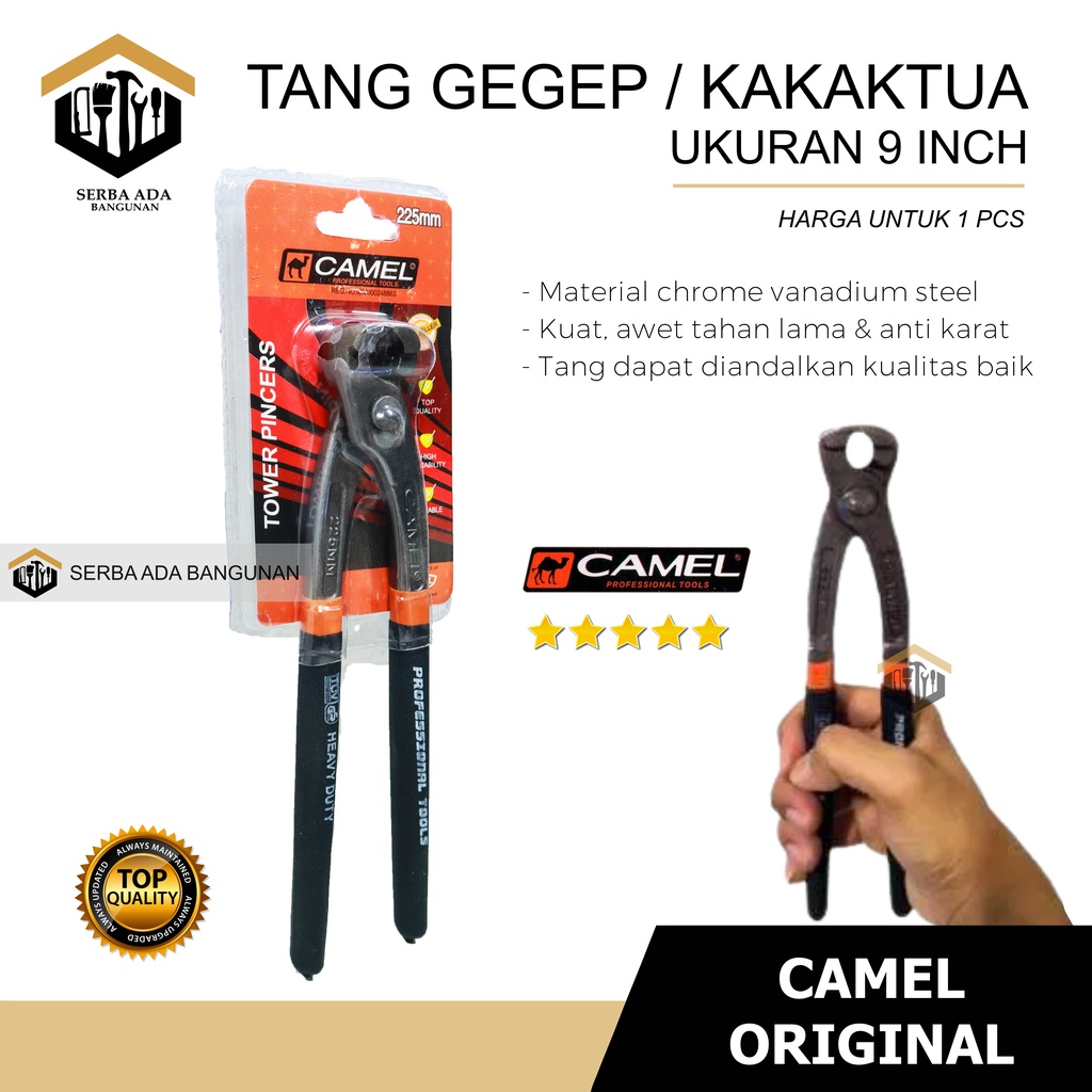 Tang Gegep / Tang Potong Kakatua / Kakatua / Tang Potong Kawat 9 inch Camel