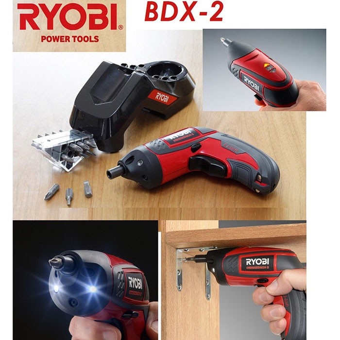 Ryobi BDX-2 Cordless Screw Driver Bor Obeng