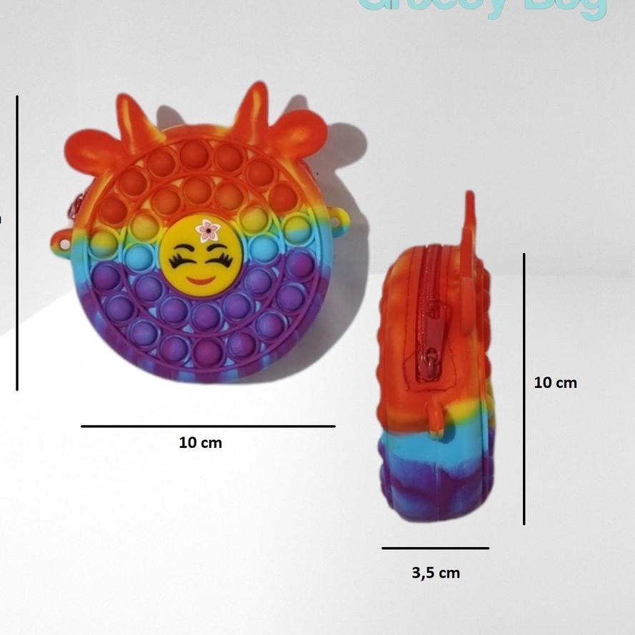 ♩ Tas Pop It / Sling Bag Pop It / Dompet Pop It Impor ☆