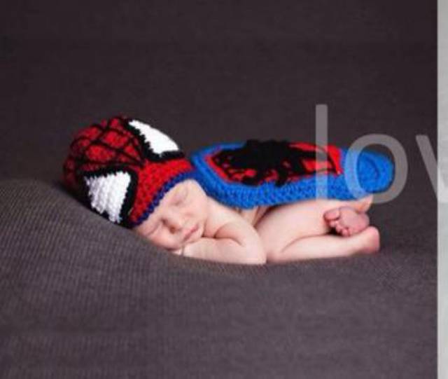 Kostum baju fotografi kostum foto bayi baru lahir, Aksesoris fotografi bayi new born, bahan rajut