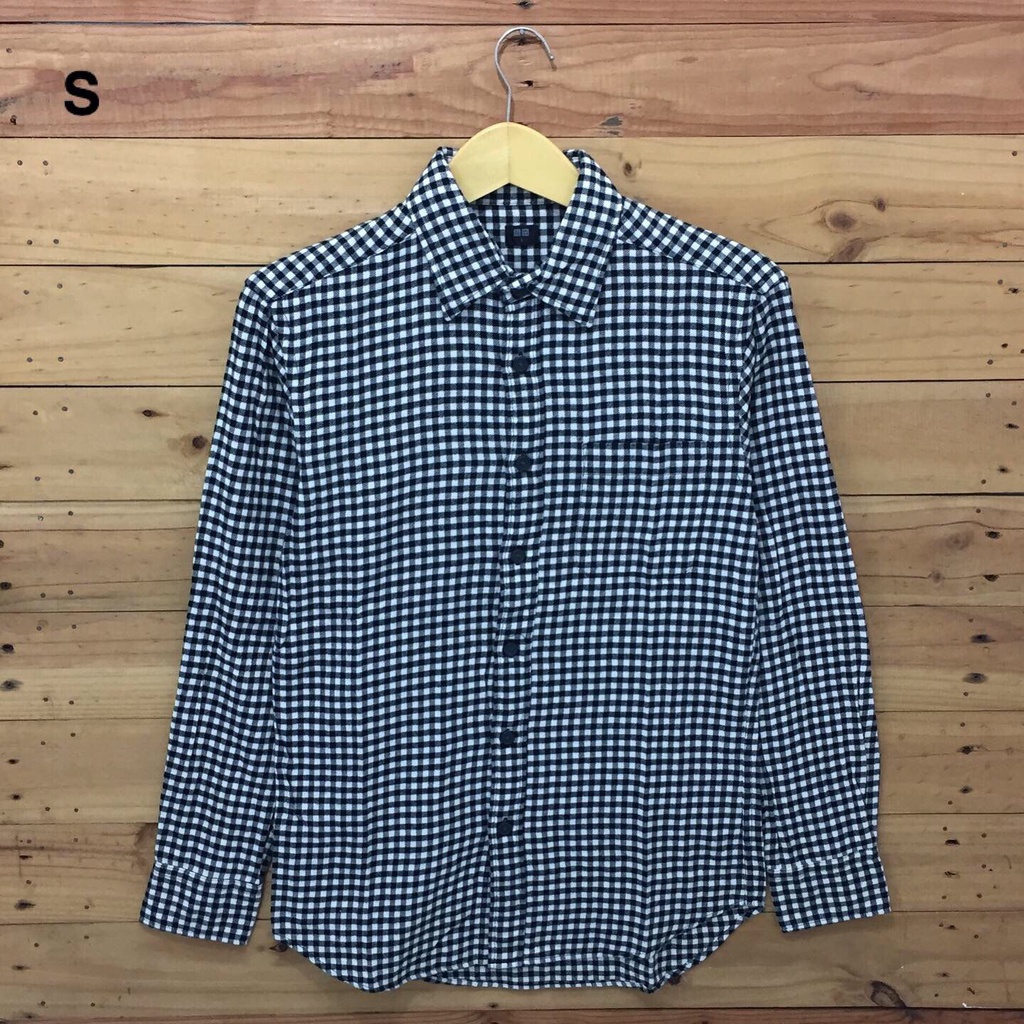 Kemeja Flannel Uniqlo Size S