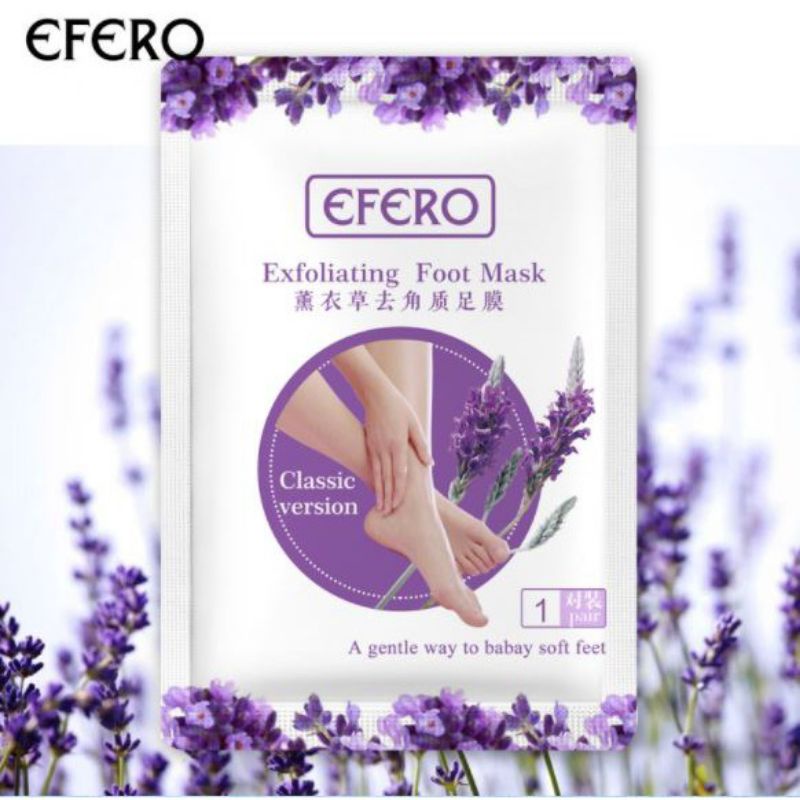 Masker Kaki Efero  Pengelupas Kulit Kaki Mati Aroma Lavender