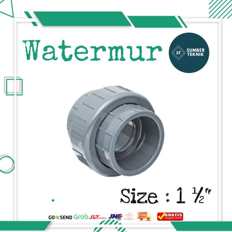 Watermur 1 1/2 Inch / Water Mur / Watermoor / Water Mur 1½ Inch