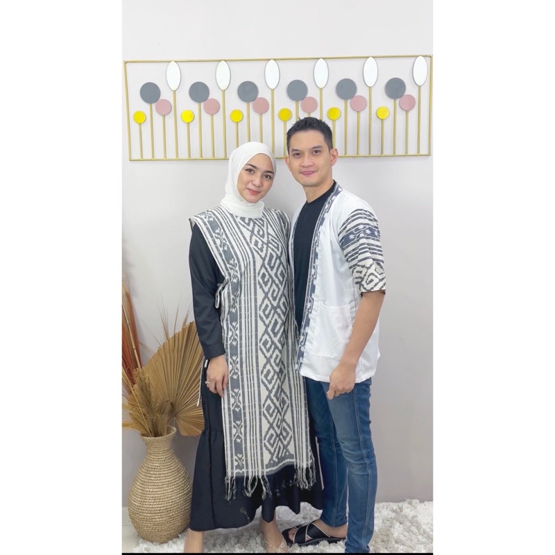 COUPLE TENUN GAMIS LONGVEST KIMONO TORAJA DEBBY STORE