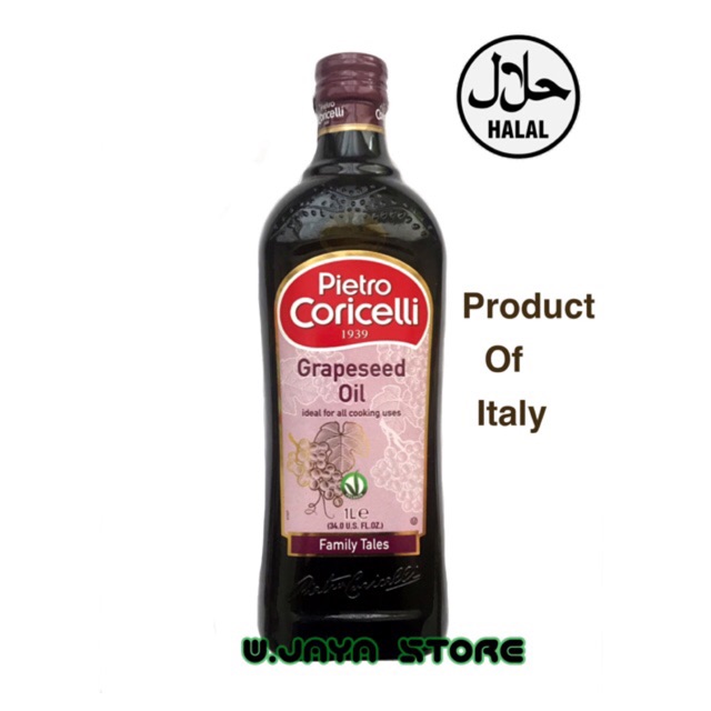 PIETRO CORICELLI GRAPESEED OIL 1L / MINYAK BIJI ANGGUR