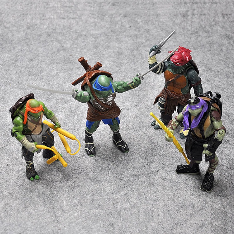 Mainan Action Figure Teenage Mutant Ninja Turtles Bahan PVC Untuk Dekorasi