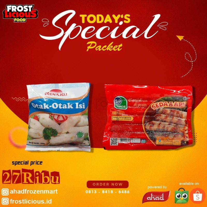 

Paket Hemat Frozen Food Si Nice Sosis Ayam Minaku Otak otak