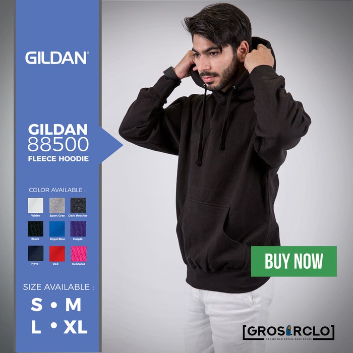 Gildan Sweater Hoodie Polos Original Grosir Satuan Murah
