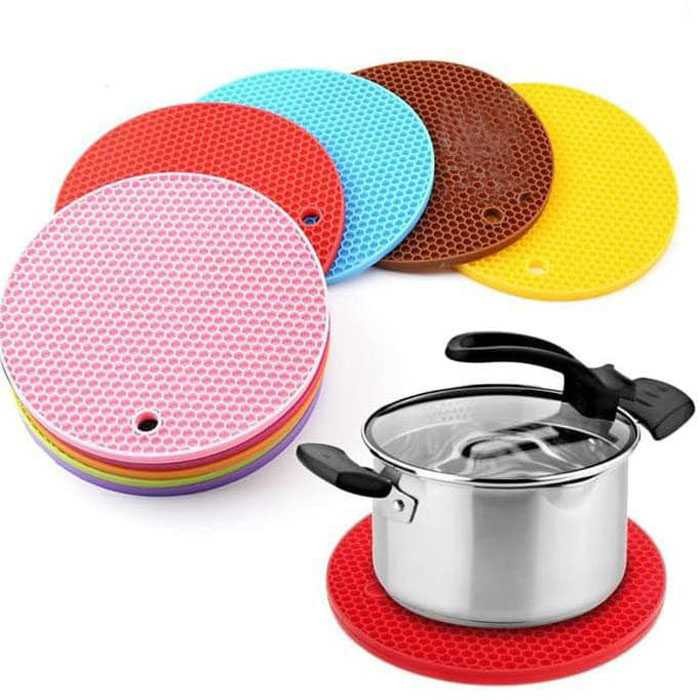 MIELE Heat-Proof Silicone hot Mat Tatakan Alas Anti Panas Anti-Slip